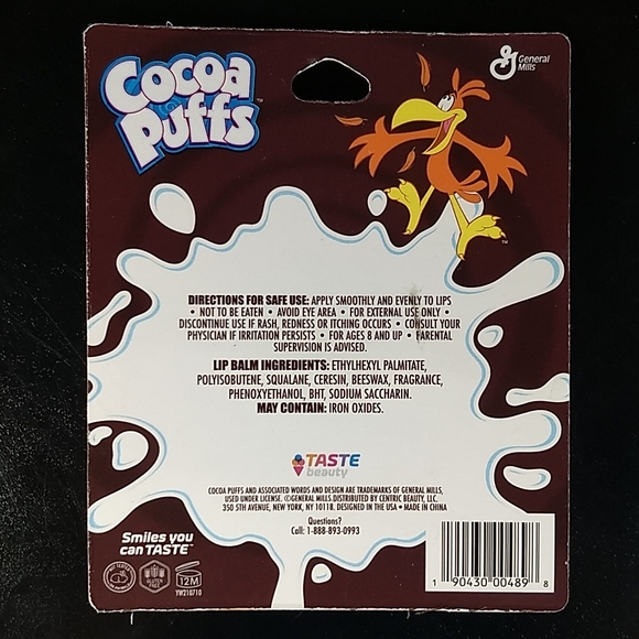 Cocoa Puffs Lip Balm, Factory sealed Retail Package - Picture 3 of 5